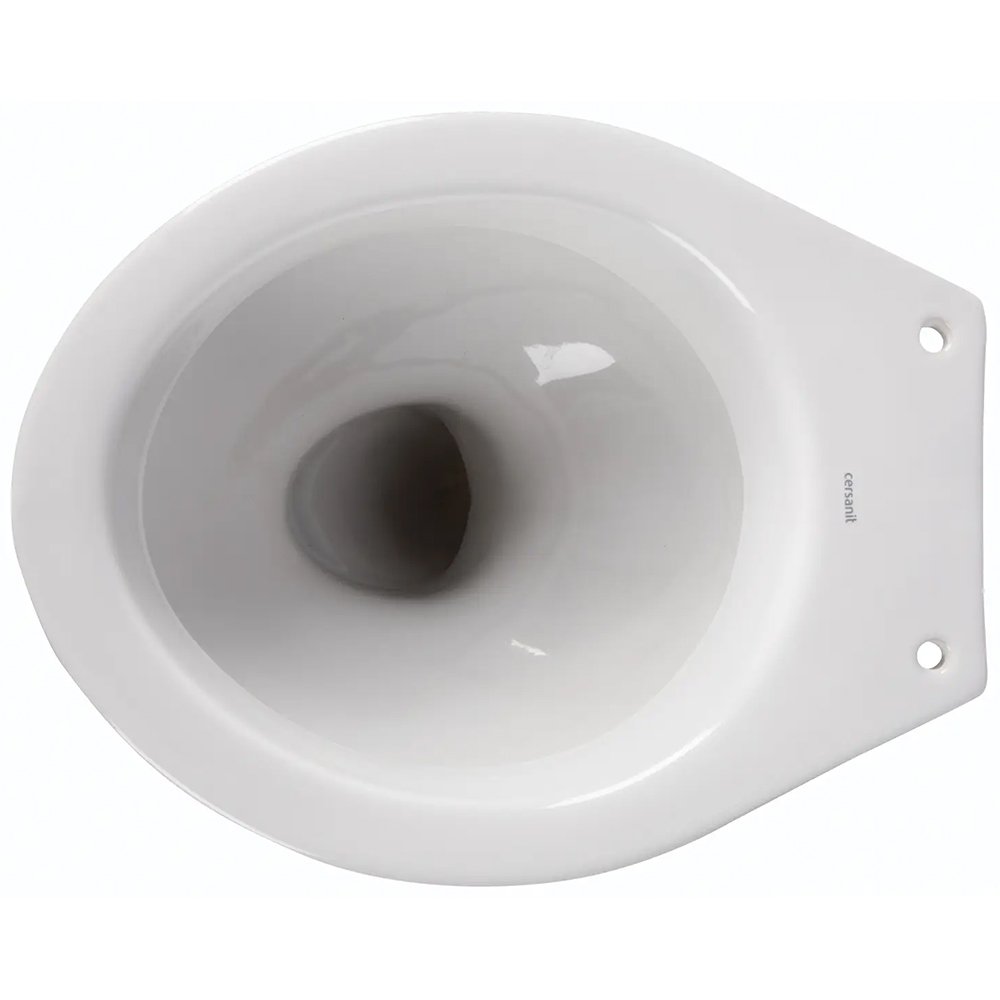 Vas WC CERSANIT Roma R20, portelan, monobloc, montaj pe pardoseala, evacuare orizontala, alb