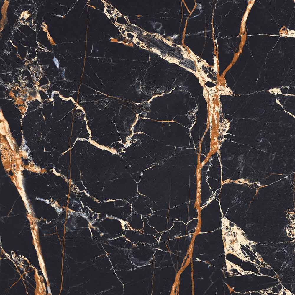 Gresie interior/exterior Veldez, marmura negru lucios, 60 x  60 cm, 9 mm, 1.44 m2/cutie