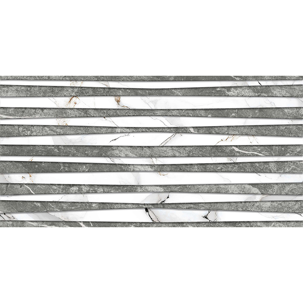 Faianta decor ART Ramla, gri 29.6 x 59.6 cm, 10 mm, 1.41 mp/cutie