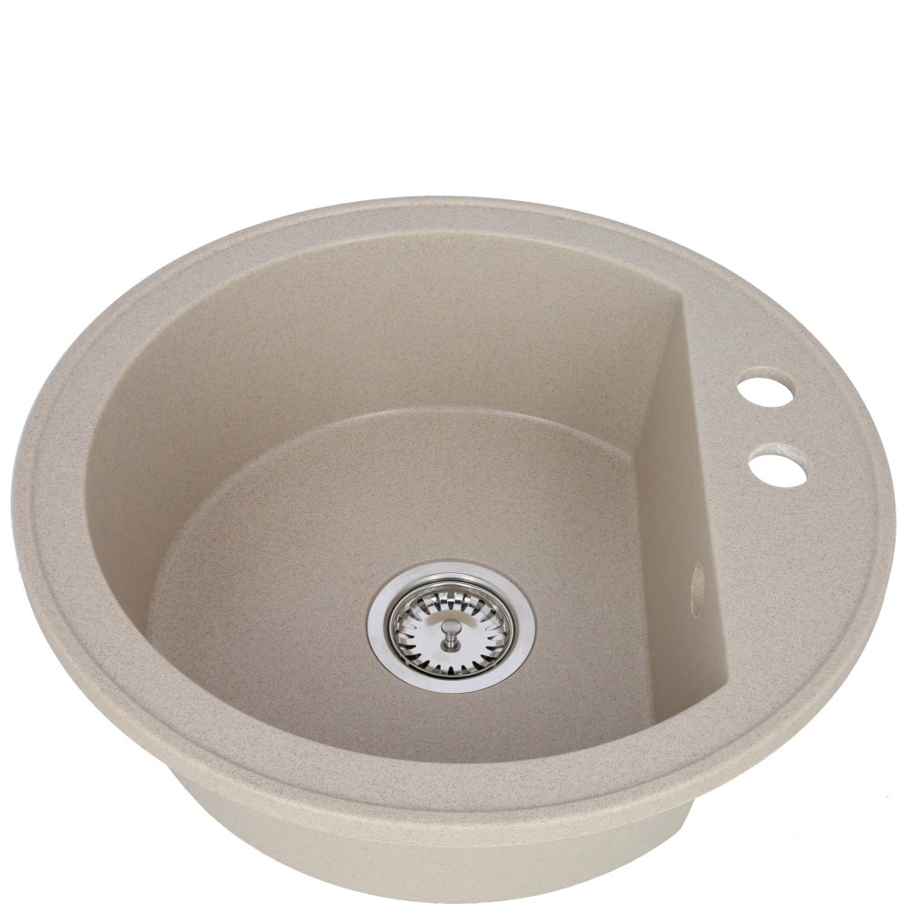 Chiuveta bucatarie SERSTILL Rondo, 1 cuva, compozit granit, bej