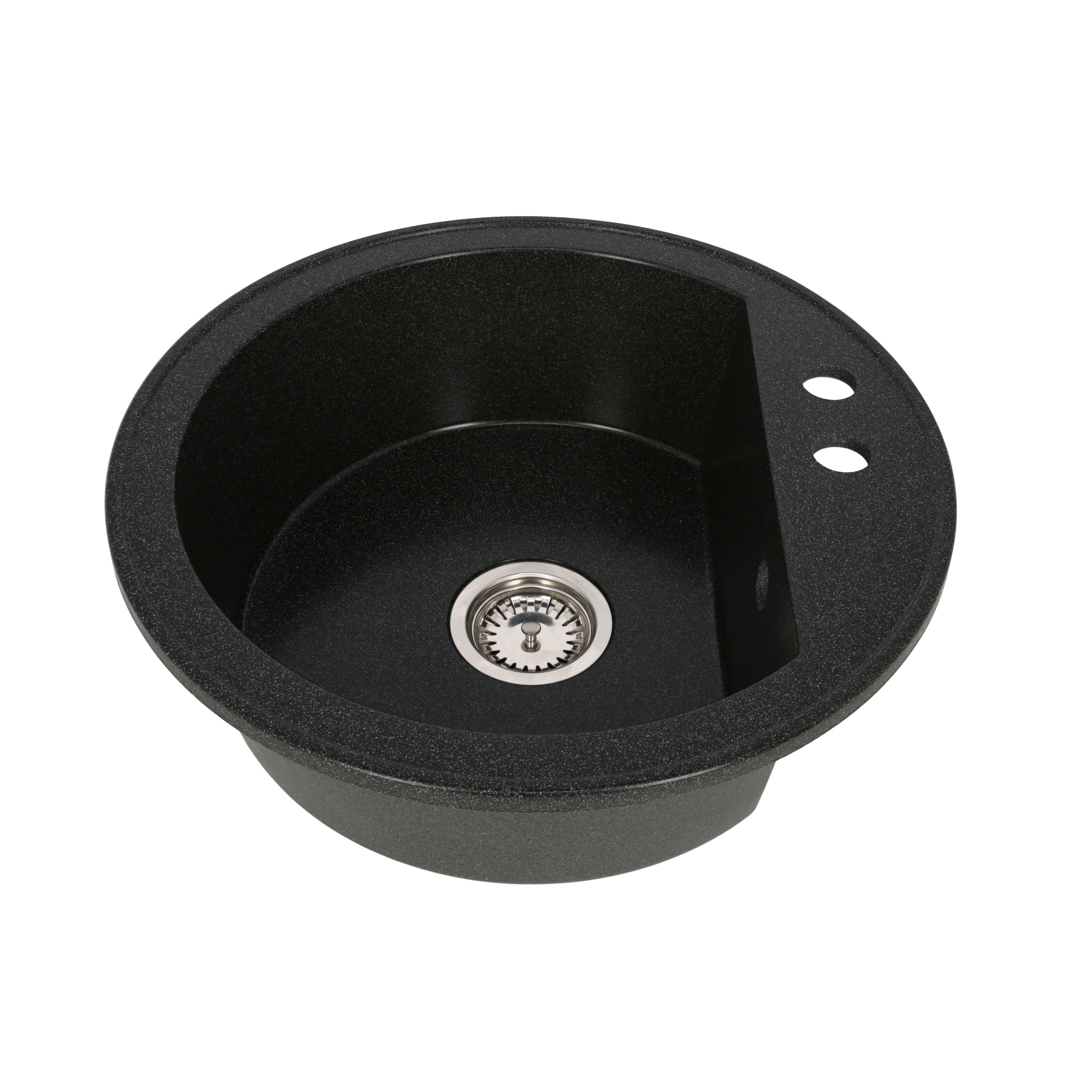 Chiuveta bucatarie SERSTILL Rondo, 1 cuva, compozit granit, negru