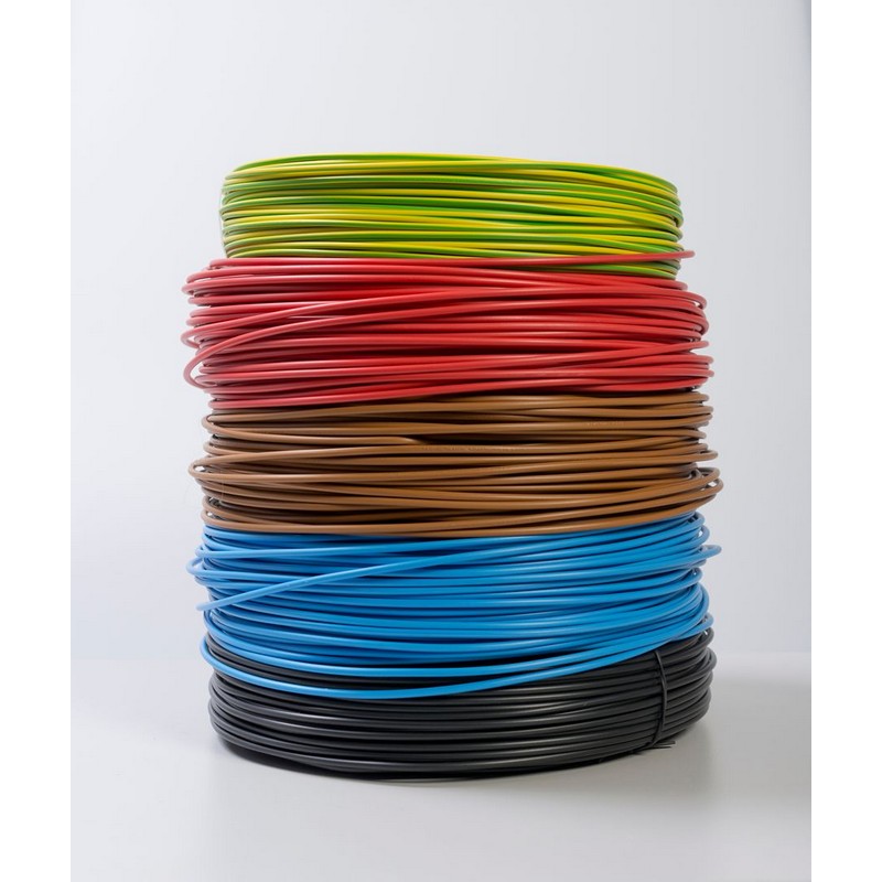 Cablu electric FY, 1 x 1,5  mmp, cupru rigid, maro, rola 100 m