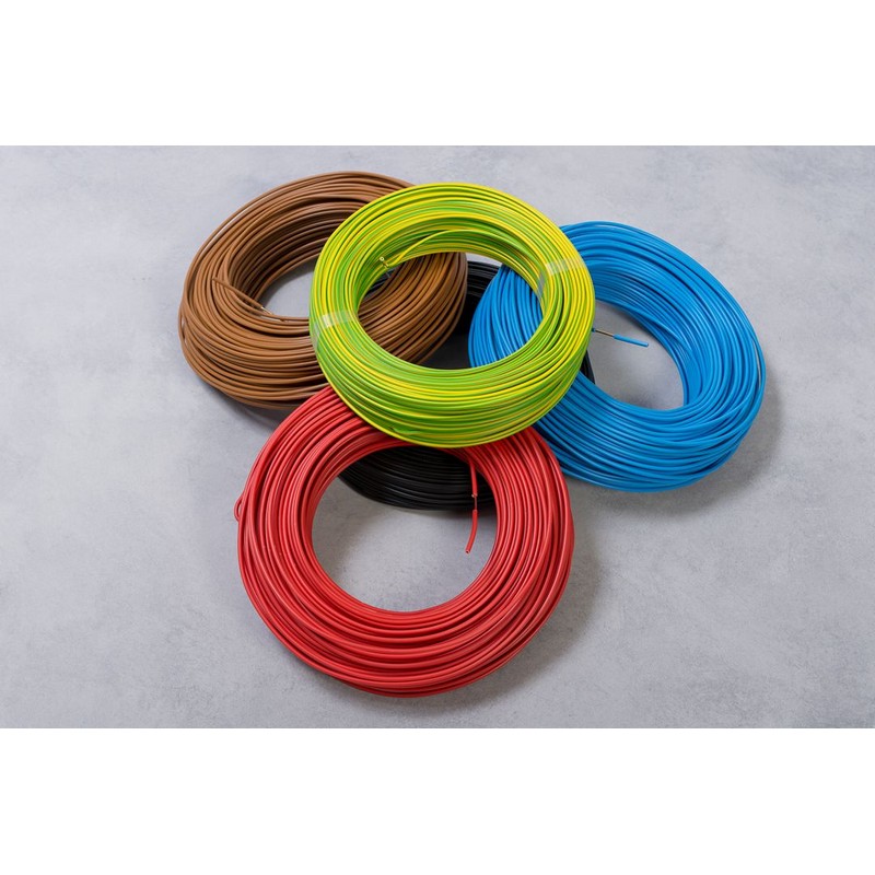 Cablu electric FY, 1 x 1,5  mmp, cupru rigid, negru, rola 100 m
