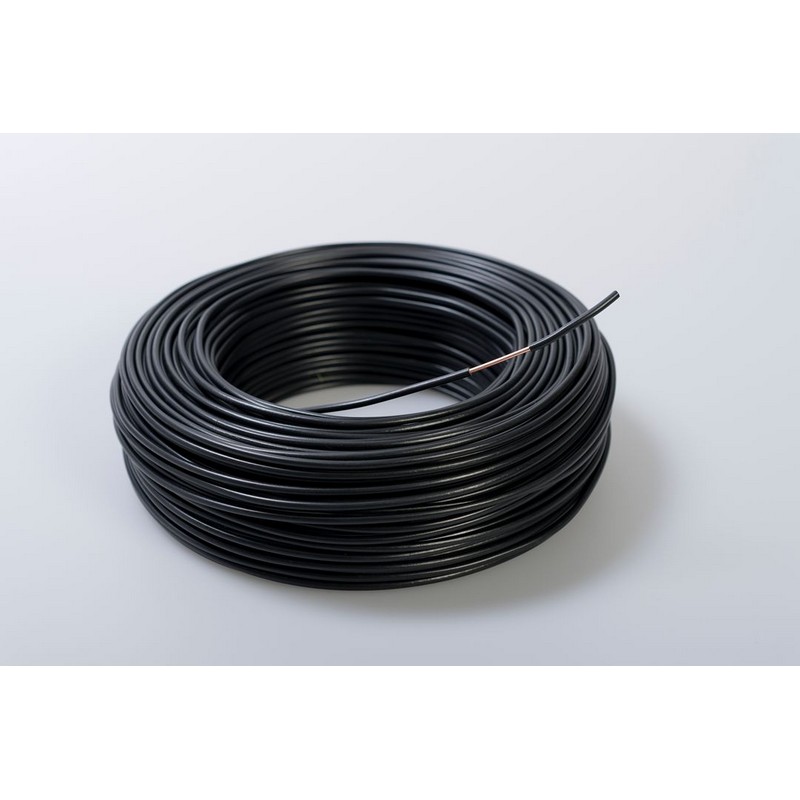 Cablu electric FY, 1 x 1,5  mmp, cupru rigid, negru, rola 100 m