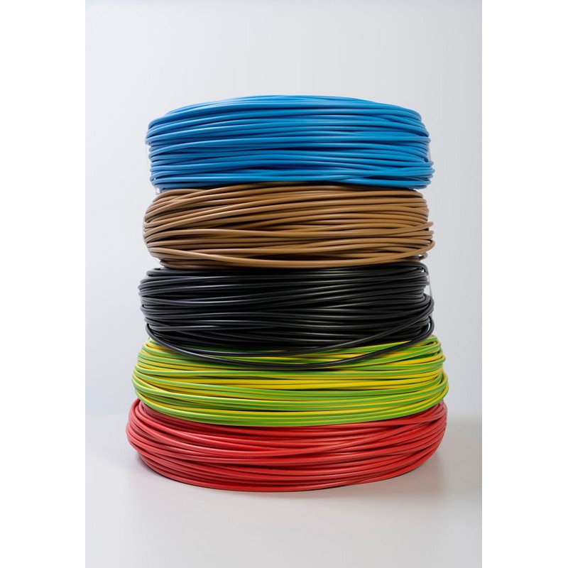 Cablu electric FY, 1 x 2,5  mmp, cupru rigid, albastru, rola 100 m