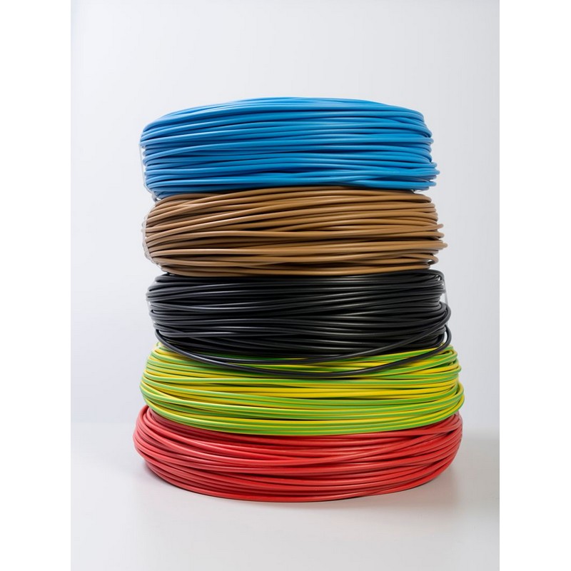 Cablu electric FY, 1 x 2,5  mmp, cupru rigid, rosu, rola 100 m