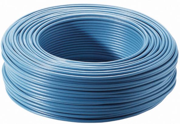 Cablu electric FY, 1 x 2,5  mmp, cupru rigid, albastru, rola 5 m