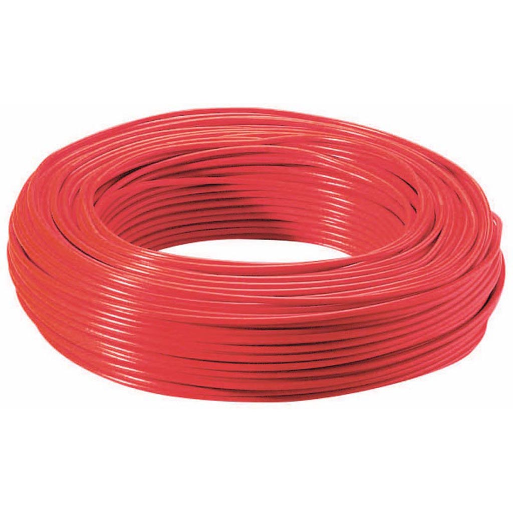 Cablu electric FY, 1 x 2,5  mmp, cupru rigid, rosu, rola 5 m