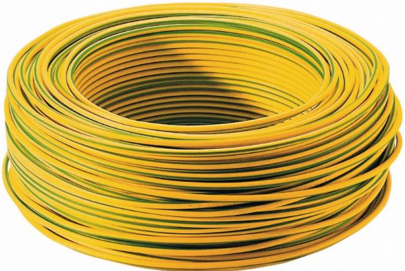 Cablu electric MYF, 1 x 1,5 mmp, cupru flexibil, verde galben, rola 5 m