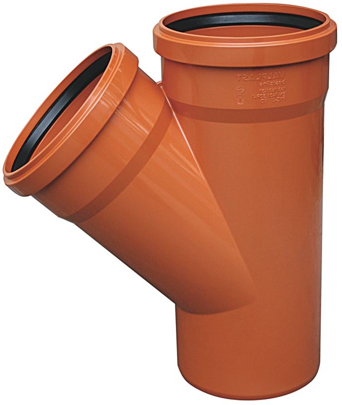 Ramificatie canalizare PVC, 87 g, 160 x 110 mm Valplast