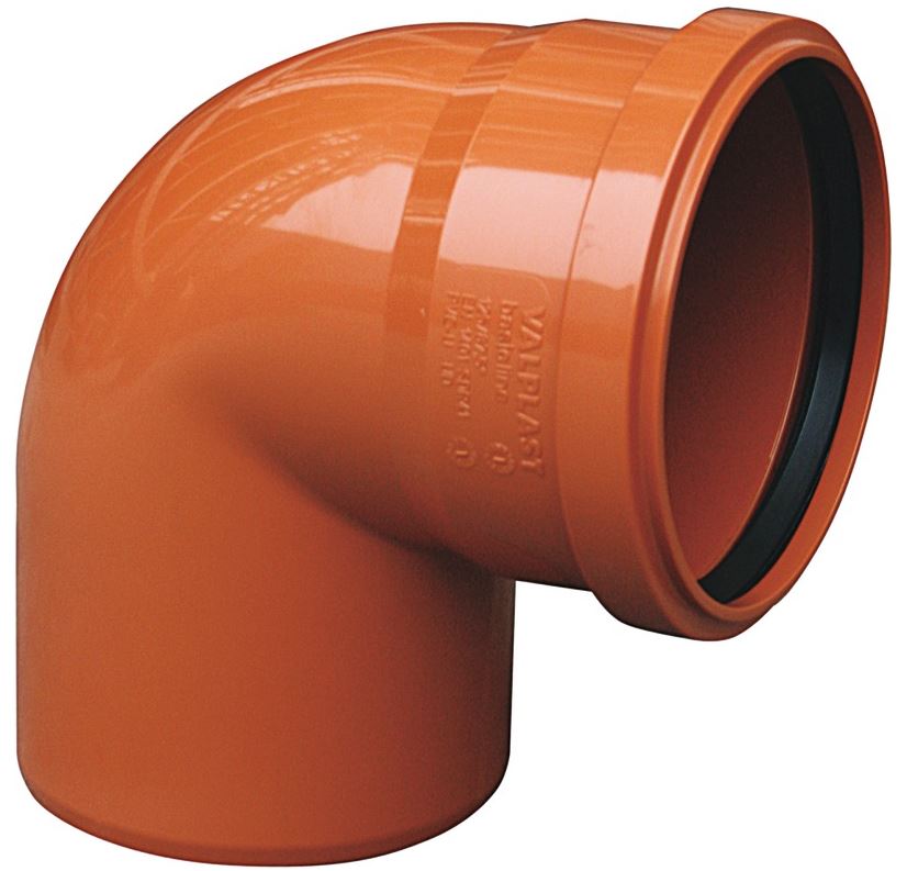 Cot canalizare PVC, unghi 45, 125 mm  Valplast