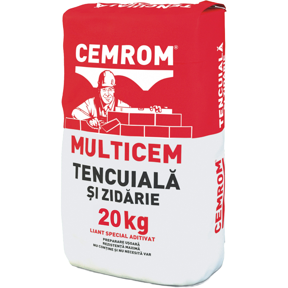 Muticem tencuiala si zidarie CEMROM, 20Kg