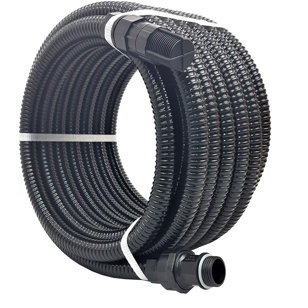 Kit aspiratie hidrofor, 8m, PVC, negru