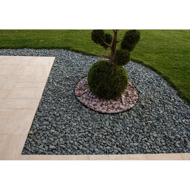 Piatra decorativa ardezie, interior-exterior, negru, 3-6 cm, 20 Kg