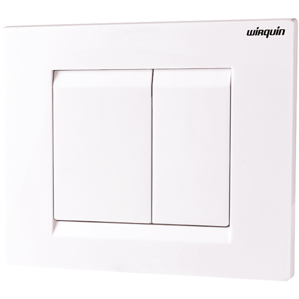 Set vas WC si rezervor incastrat WIRQUIN, montaj suspendat, evacuare orizontala, ceramica, 6l, alb