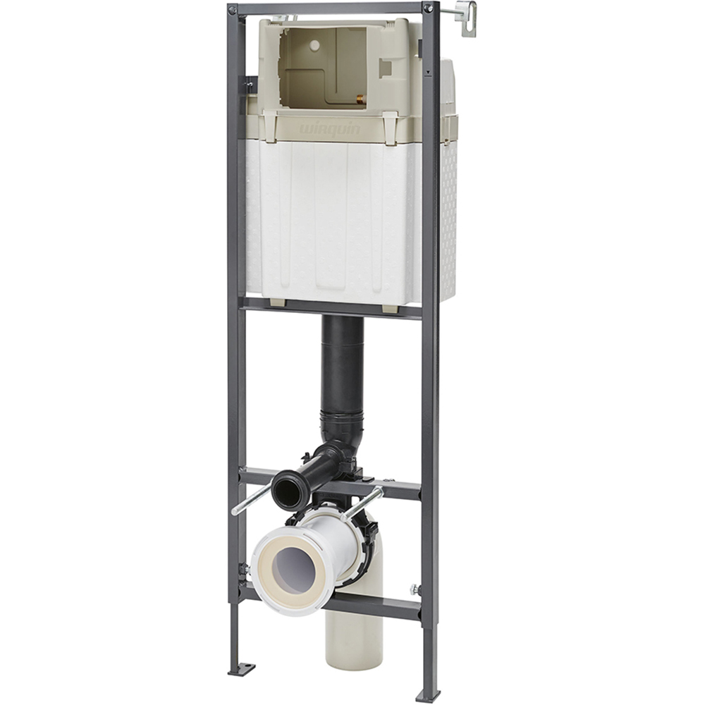Set rezervor WC incastrat WIRQUIN Casual Line + clapeta actionare, 3-6L, gri