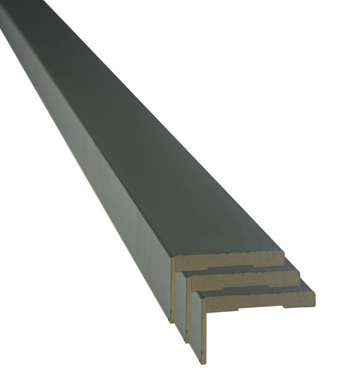 Set pervaz reglabil, pentru usi vopsite antracit, 7 x 215 cm 