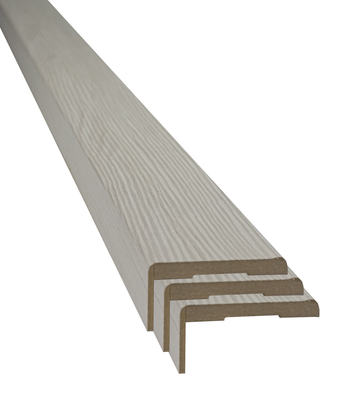 Set pervaz reglabil, MDF, 7.3 x 215 cm, alb