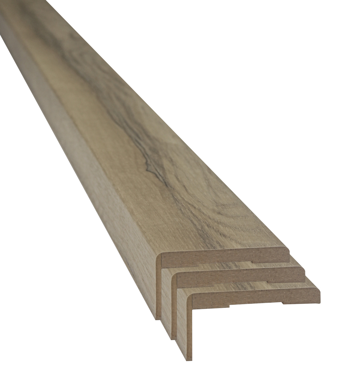 Set pervaz reglabil, MDF, 7.3 x 215 cm, maro deschis