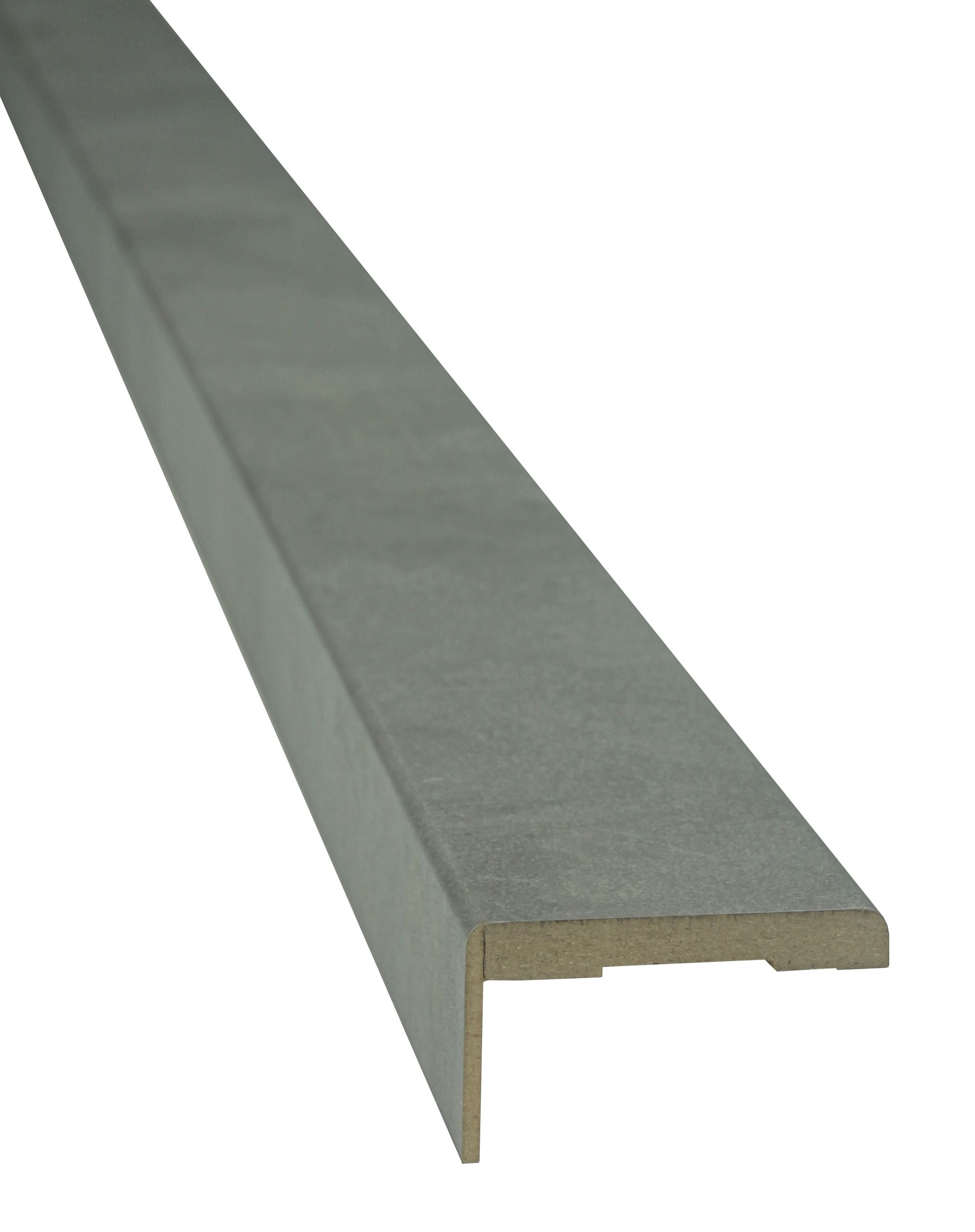 Set pervaz reglabil, MDF, 7.3 x 215 cm, gri inchis