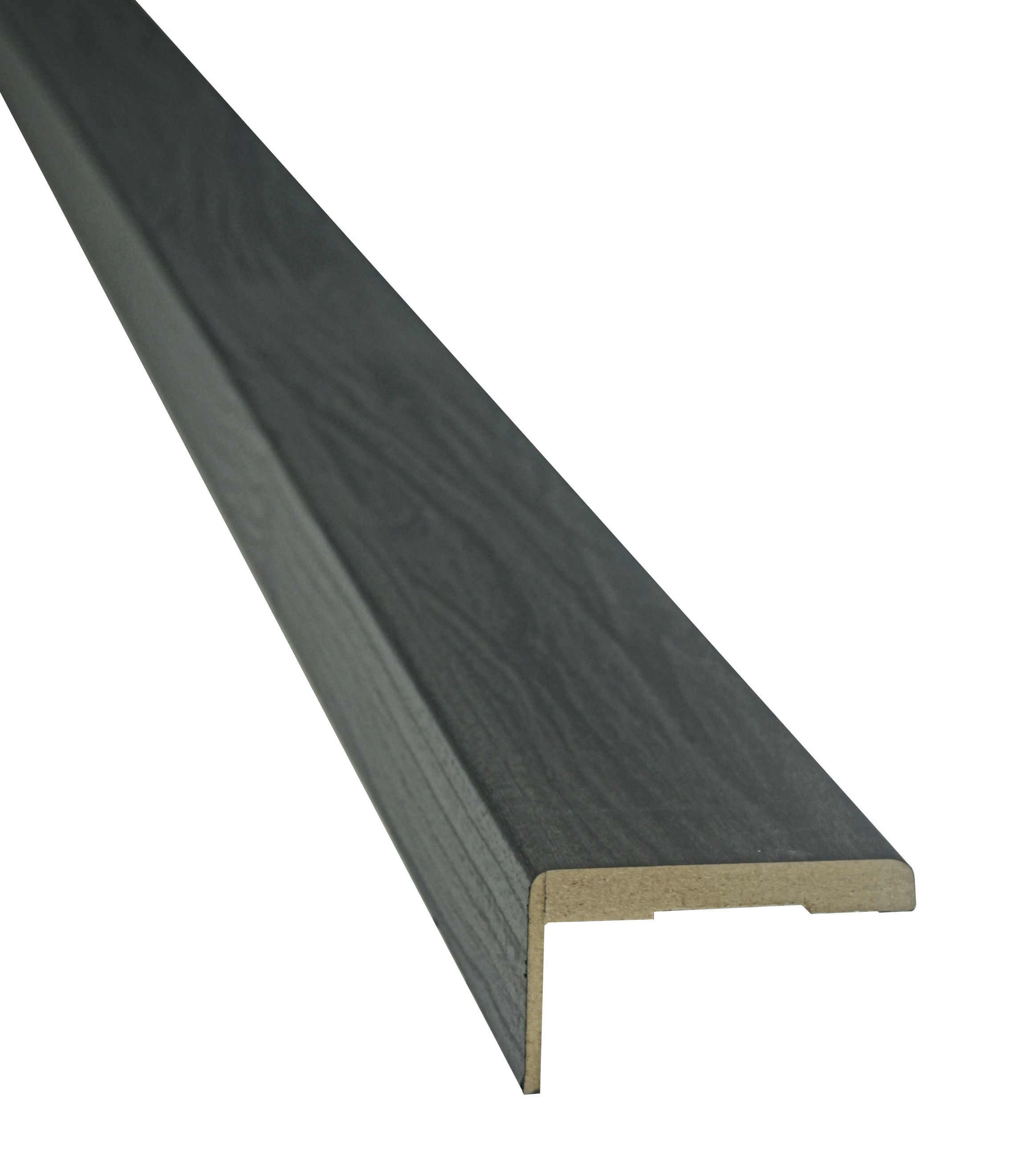 Set pervaz reglabil, MDF, 7.3 x 215 cm, negru