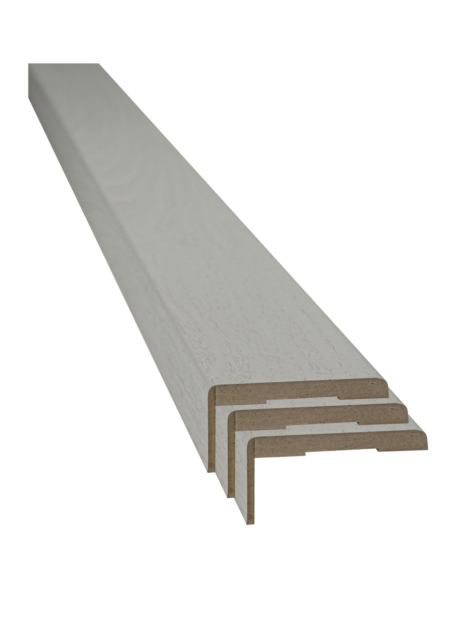 Set pervaz reglabil, MDF, 7.3 x 215 cm, alb