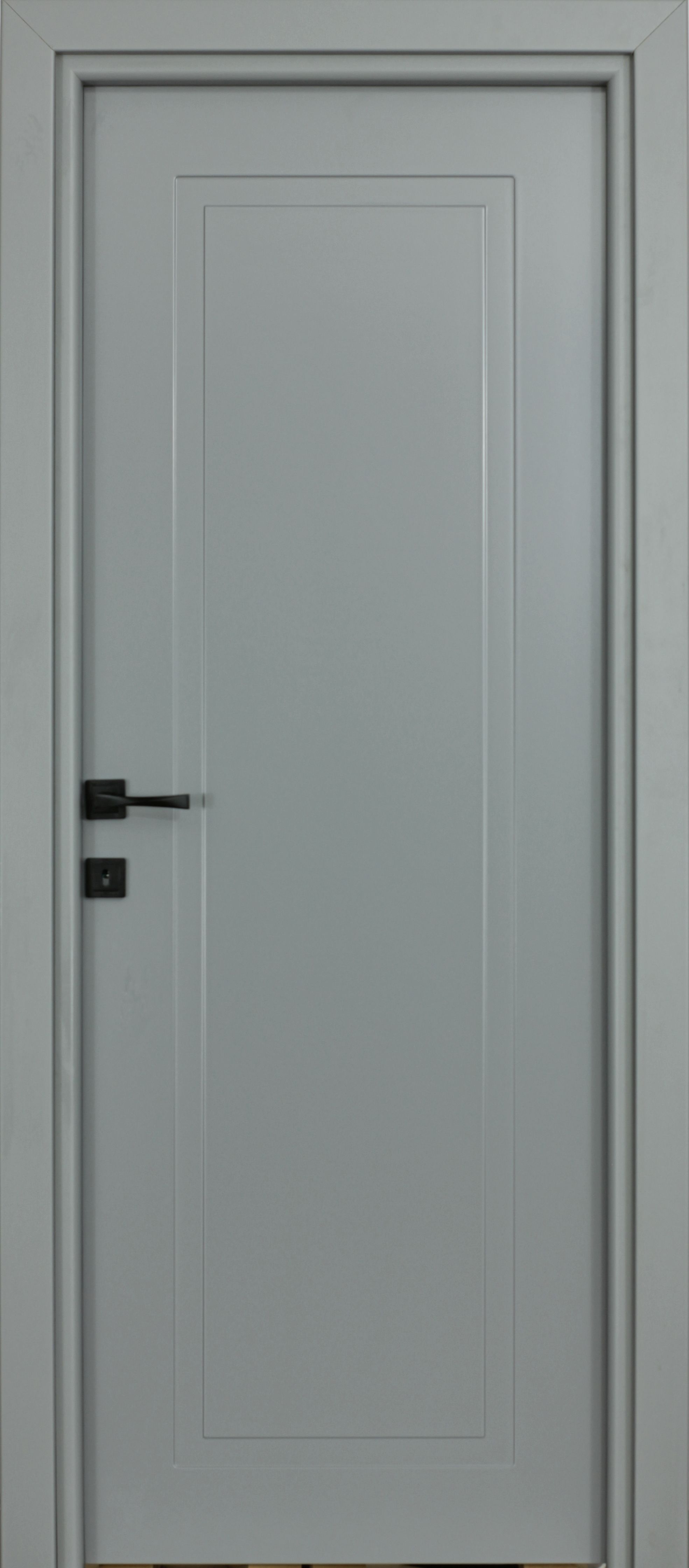 Usa interior Inline, fara geam, reversibila, MDF, 68 x 203 cm, gri