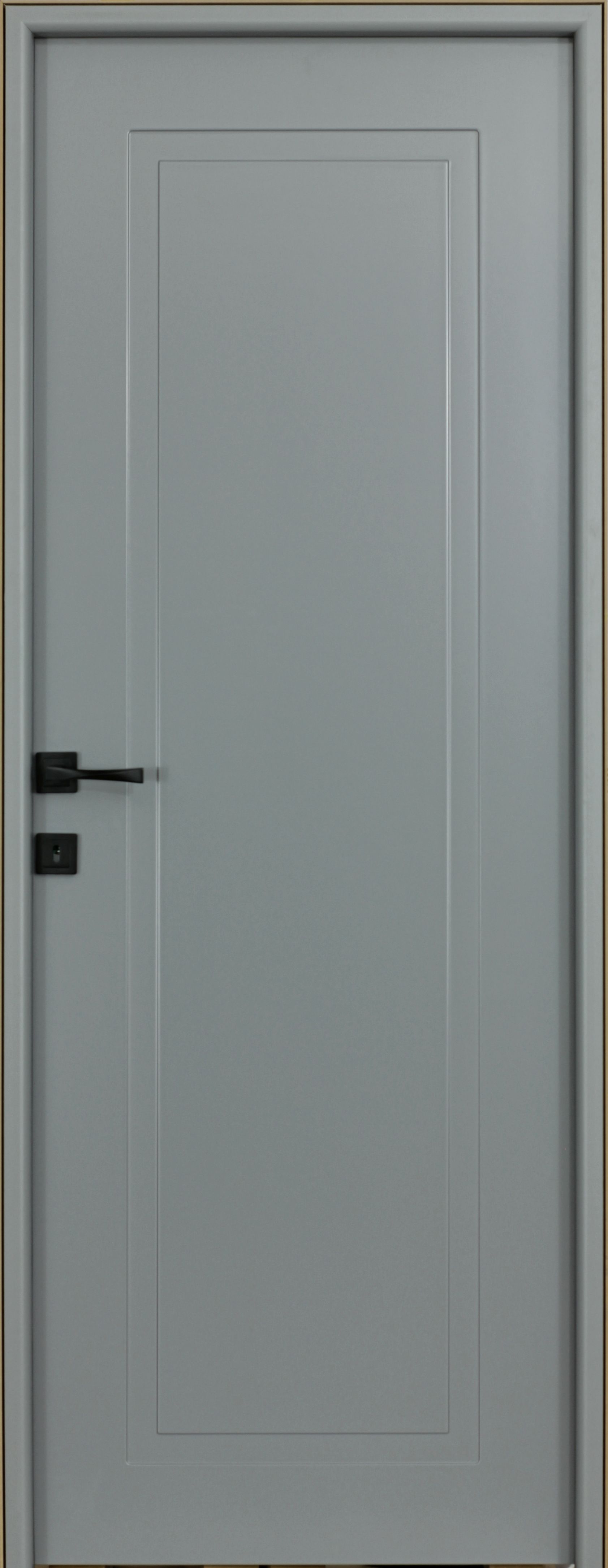 Usa interior Inline, fara geam, reversibila, MDF, 78 x 203 cm, gri