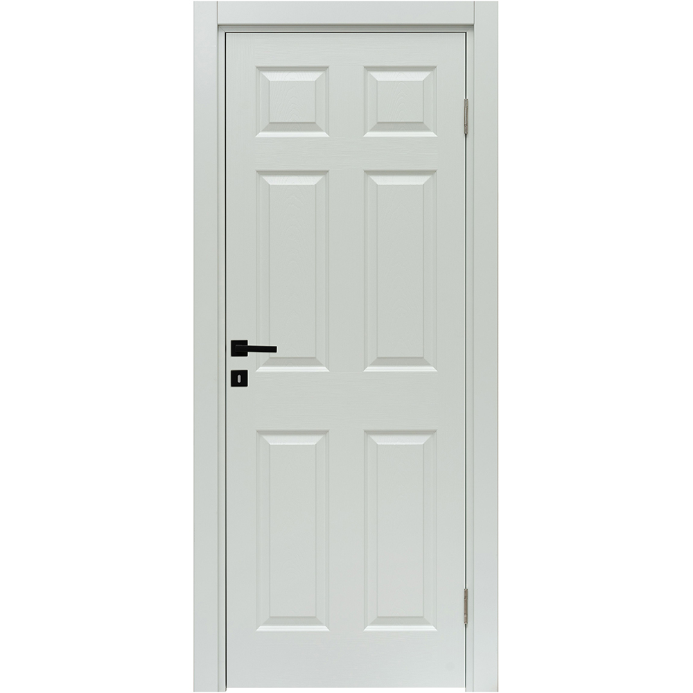 Usa interior Assos, fara geam, reversibila, MDF, 78 x 203 cm, alb