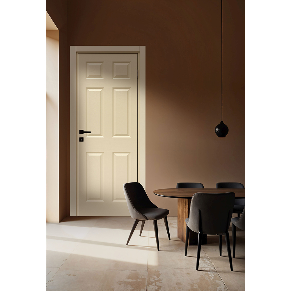 Usa interior Assos, fara geam, reversibila, MDF, 88 x 203 cm, oyster
