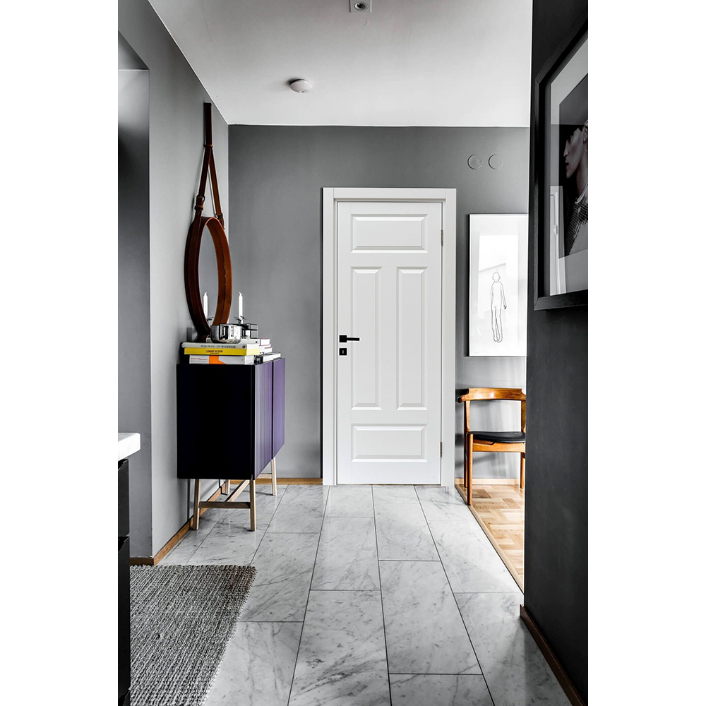 Usa interior VELTA Elegant, fara geam, reversibila, MDF, 88 x 203 cm, alb