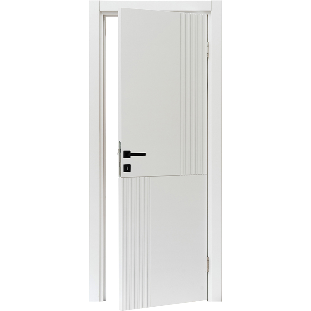 Usa interior Rifline, fara geam, reversibila, MDF, 88 x 203 cm, alb