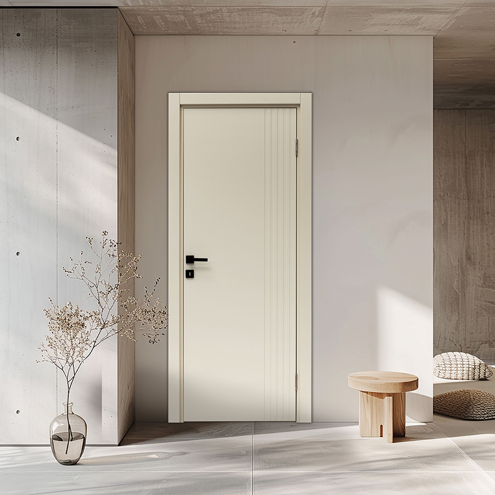Usa interior Sonet, fara geam, reversibila, MDF, 88 x 203 cm, oyster
