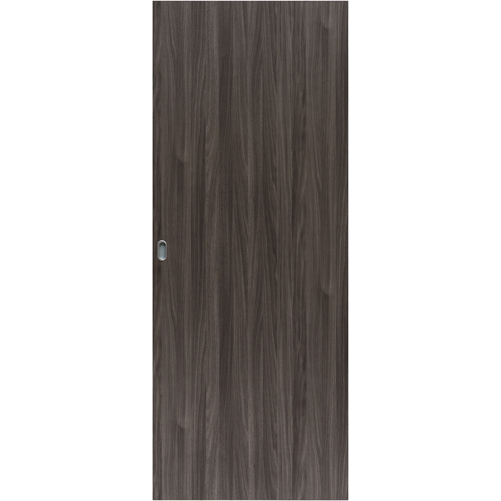 Usa interior Karpat, fara geam, reversibila, MDF, 90 x 207 cm, gri inchis