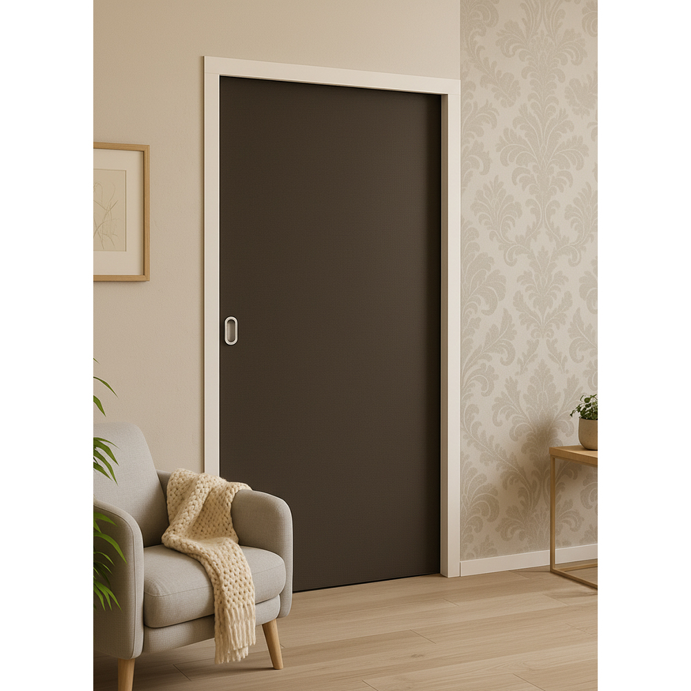 Usa interior Karpat, fara geam, reversibila, MDF, 90 x 207 cm, gri