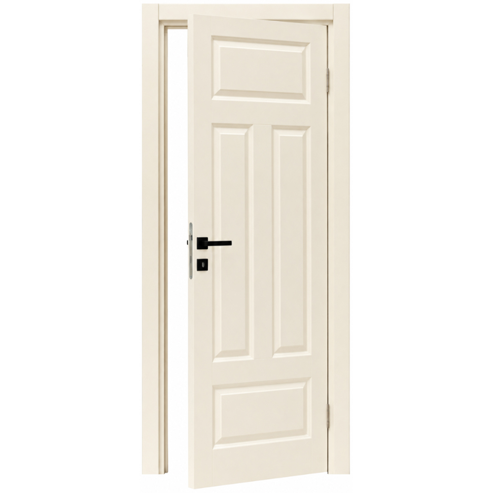 Usa interior Elegant, fara geam, reversibila, MDF, 88 x 203 cm, crem