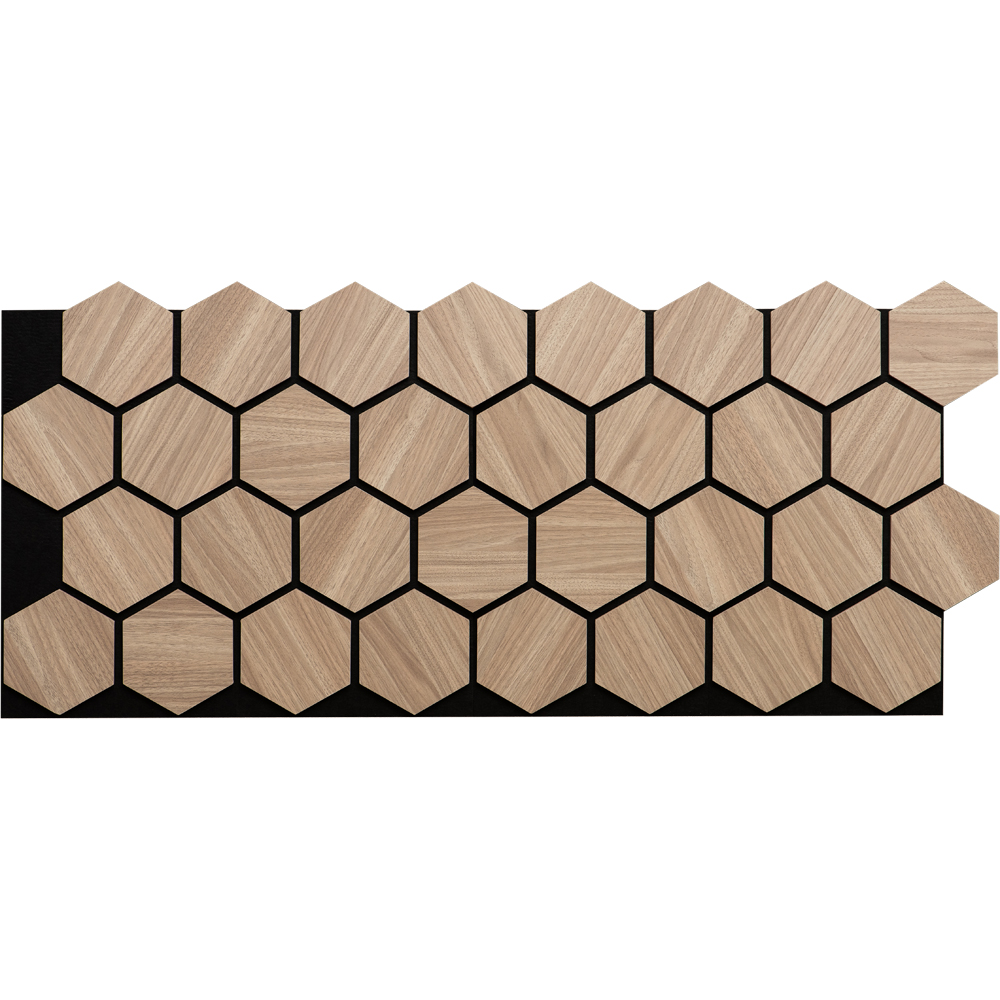 Set panou acustic VELTA DOORS, 300 x 520 x 16 mm, hexagon, bej