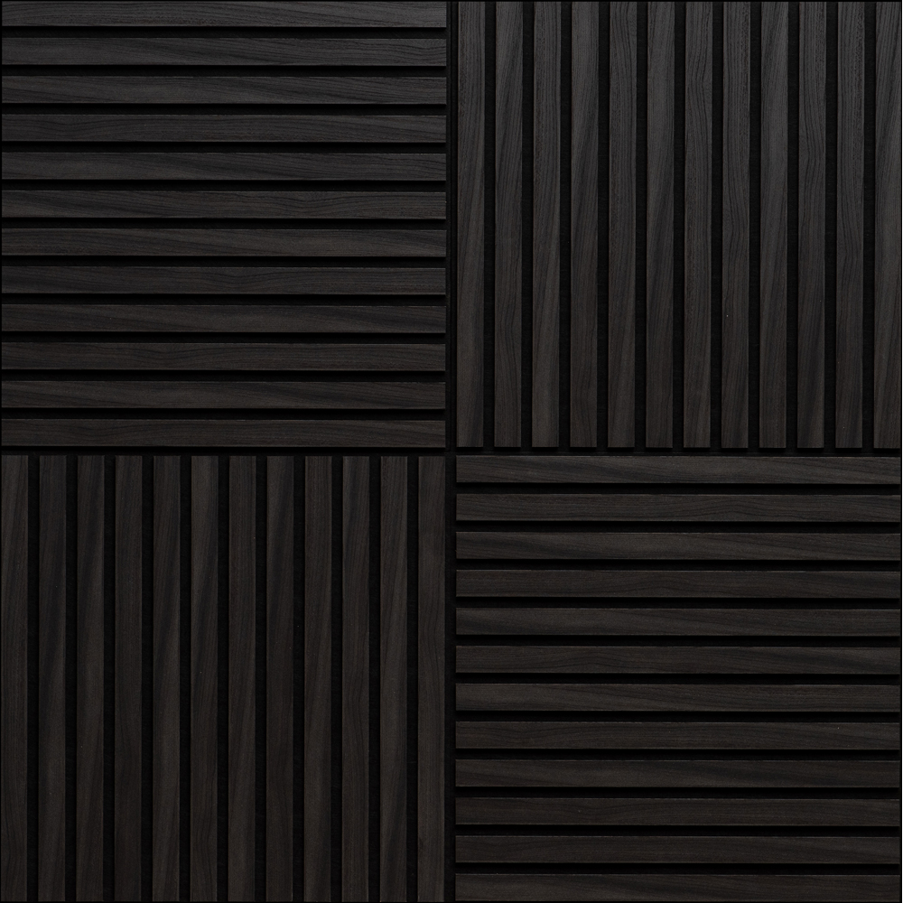 Set panou acustic VELTA DOORS, 600 x 600 mm, negru
