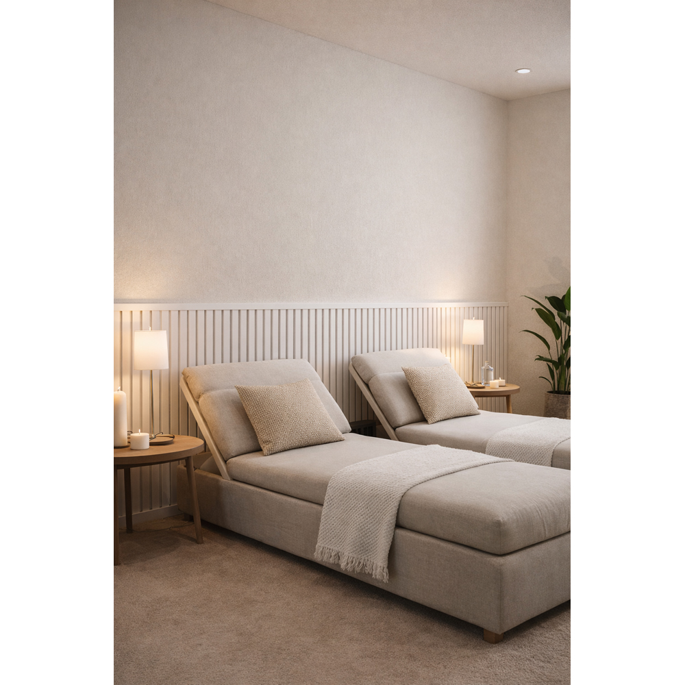 Accesoriu inchidere top panou acustic VELTA DOORS, 18 x 1300 mm, alb