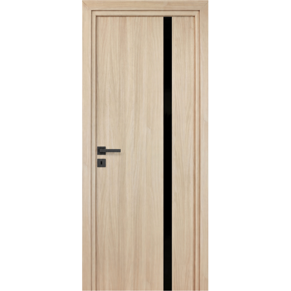 Usa interior Karpat Blackline, fara geam, reversibila, MDF, 68 x 203 cm, maro deschis