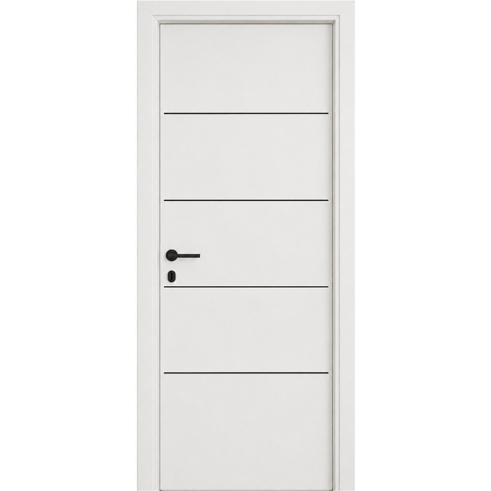 Usa interior Horizon 4, fara geam, reversibila, MDF, 68 x 203 cm, alb
