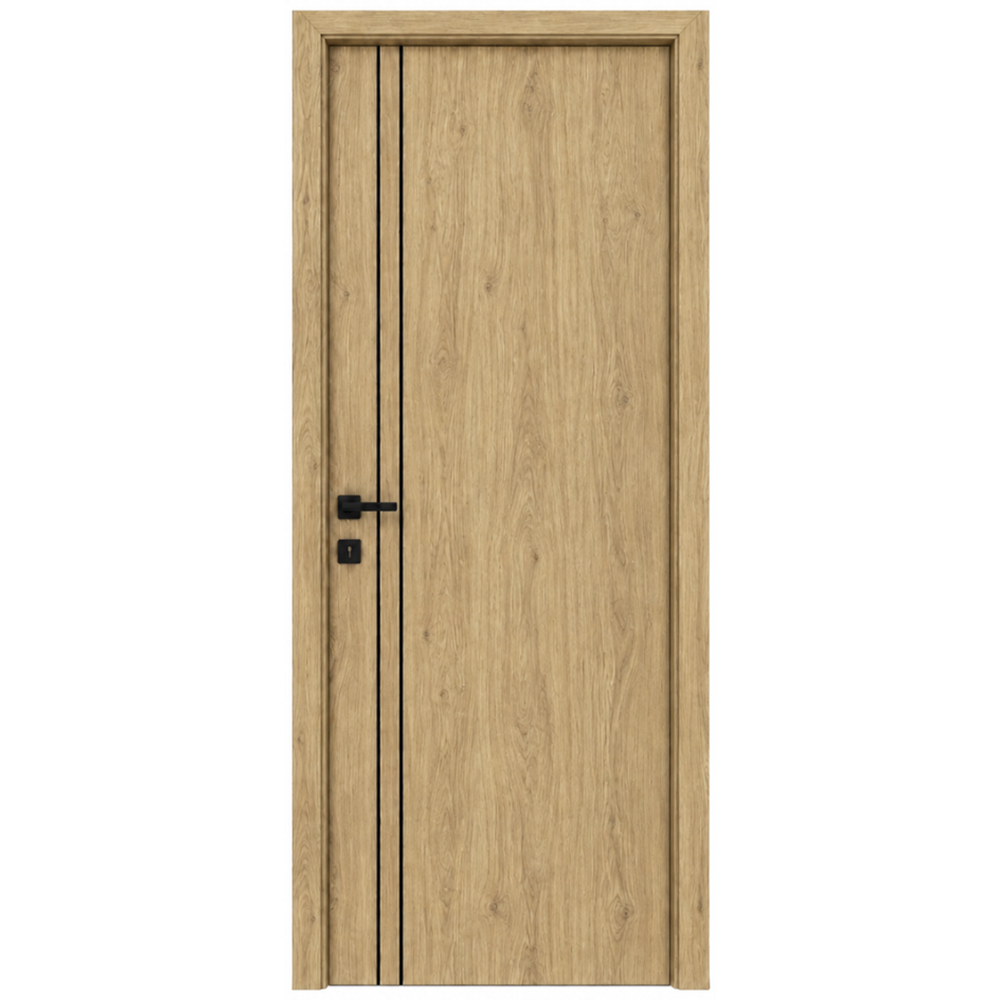 Usa interior Verto 2, fara geam, reversibila, MDF, 78 x 203 cm, stejar