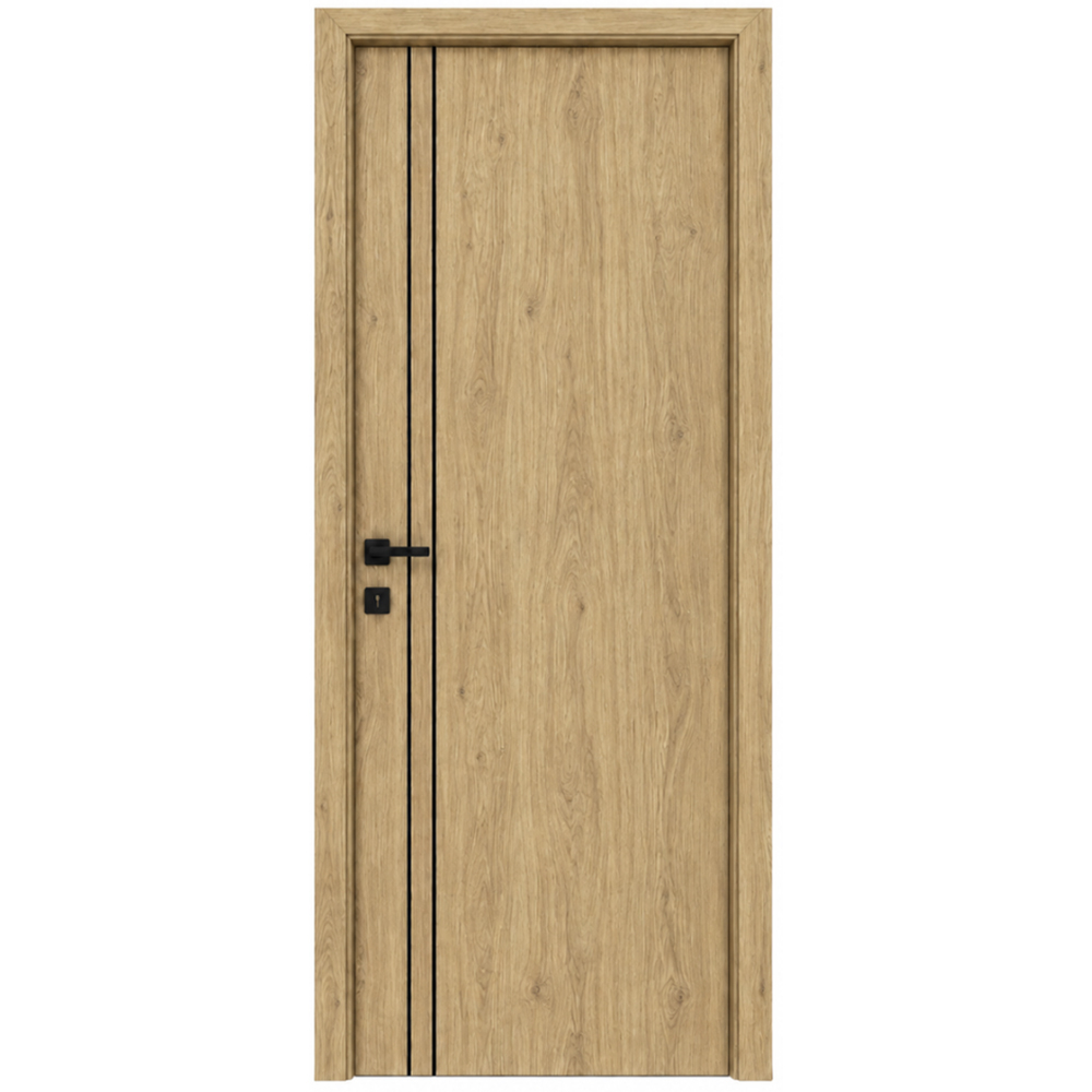 Usa interior Verto 2, fara geam, reversibila, MDF, 88 x 203 cm, stejar