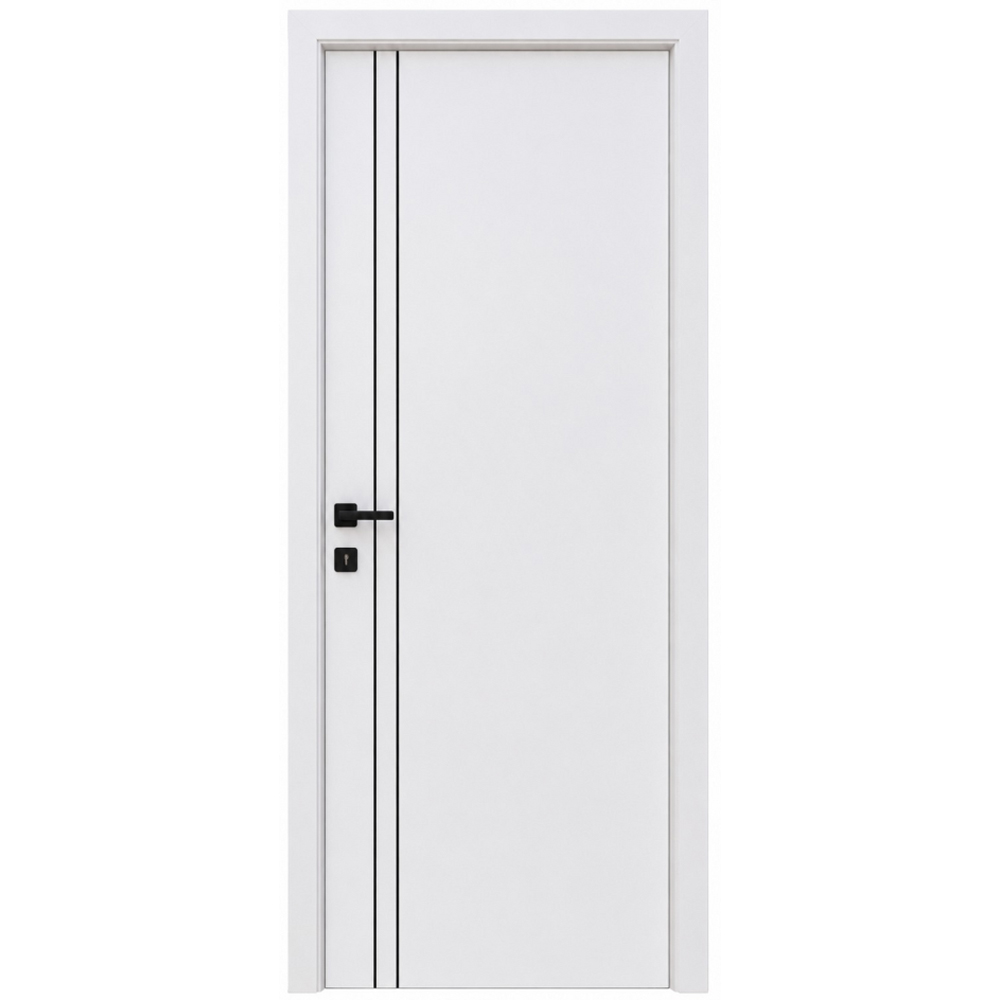 Usa interior Verto 2, fara geam, reversibila, MDF, 78 x 203 cm, alb