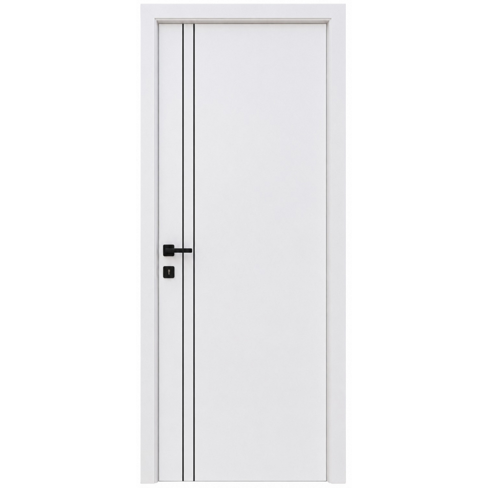 Usa interior Verto 2, fara geam, reversibila, MDF, 88 x 203 cm, alb