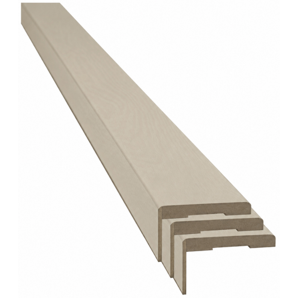 Set pervaz reglabil, MDF, 7.3 x 215 cm, gri mat