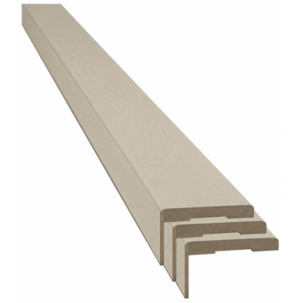 Set pervaz reglabil, MDF, 7.3 x 215 cm, gri mat
