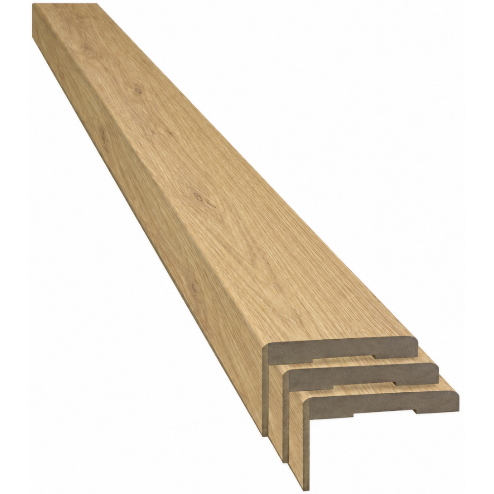 Set pervaz reglabil, MDF, 7.3 x 215 cm, galben inchis