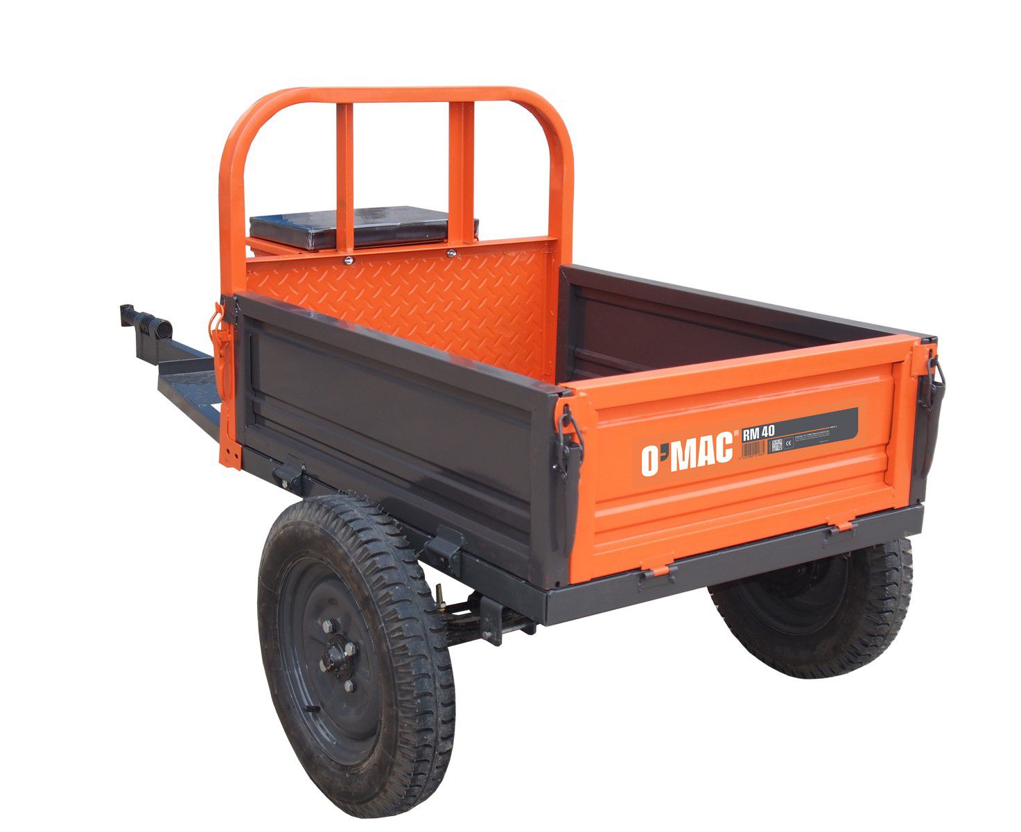 Remorca motocultor O'MAC RM 40, portocaliu