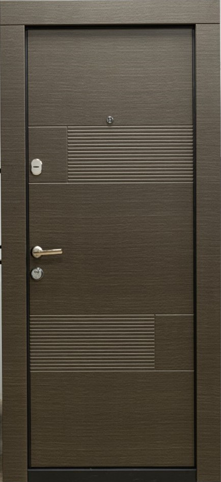 Usa de intrare pentru apartament BELLA CASA BC106, fara geam, dreapta, metal, 77 x 194 cm, grej